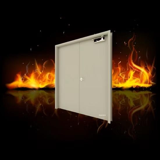 100mm 150mm Door Frame Thickness Modern Residential Fireproof Entrance Steel Security Door
