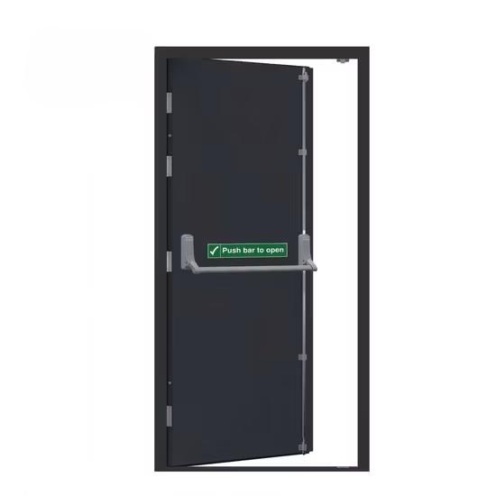 Good Toughness Galvanized Steel Fire-Rated Steel Door for High-Rise Office Buildings