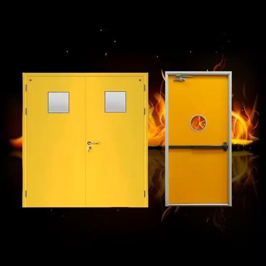 High Pressure Resistance Hospital Steel Fire Rated Door for Fire Elevator Vestibules