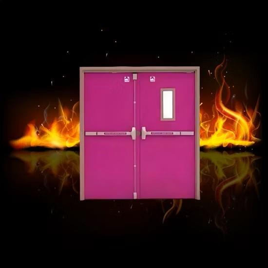 Impact Resistance Heavy Duty Galvanized Steel Fire Rated Door for Schools